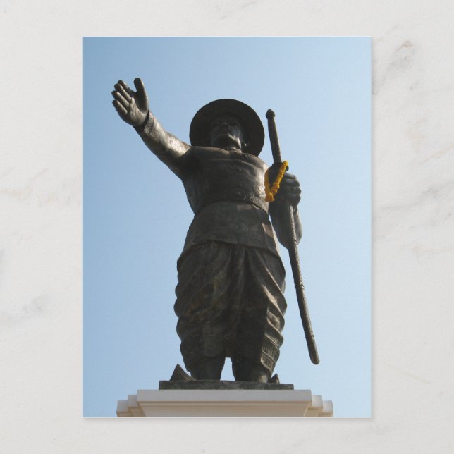 Cartão Postal O Rei Excelente Anouvong... Vientiane, Laos (Frente)