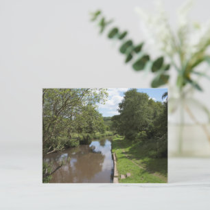 Cartão Postal O rio Churnet Cheddleton Staffordshire