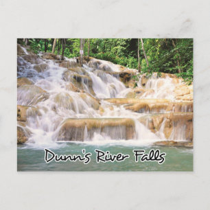 Cartão Postal O rio Dunn Falls Jamaica se aproxima