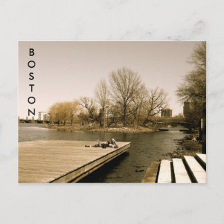 Cartão Postal O rio Esplanade (sepia)