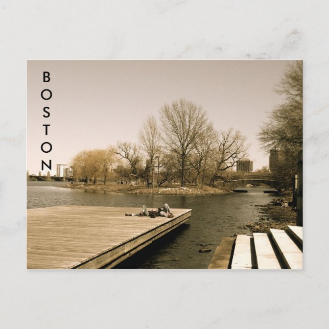 Cartão Postal O rio Esplanade (sepia) (Frente)