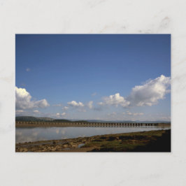 Cartão Postal O rio Kent em Arnside Cumbria Inglaterra