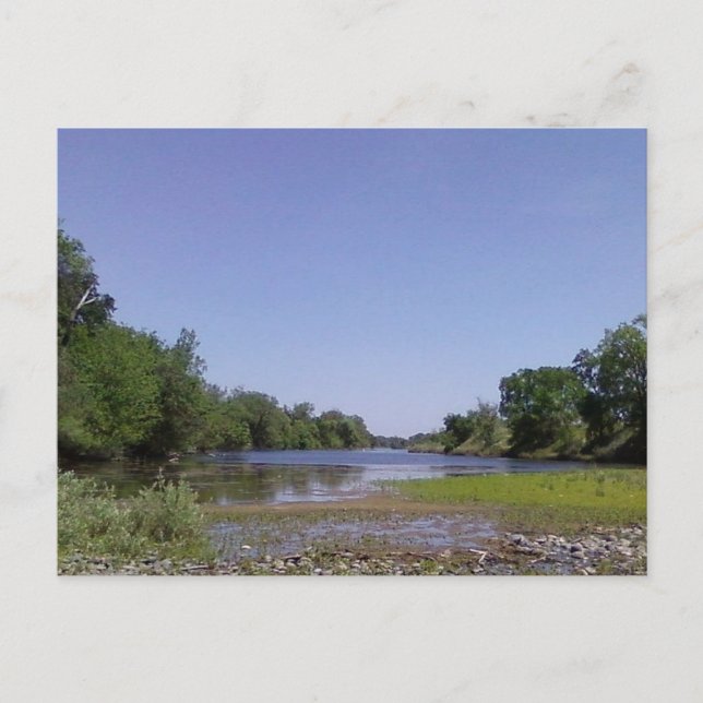 Cartão Postal O rio Sacramento americano, CA (Frente)
