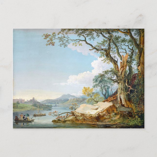 Cartão Postal O rio Severn em Shrewsbury, Shropshire (Frente)