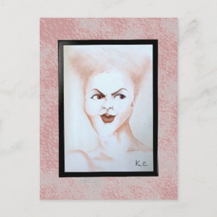 Cartão Postal O rosto