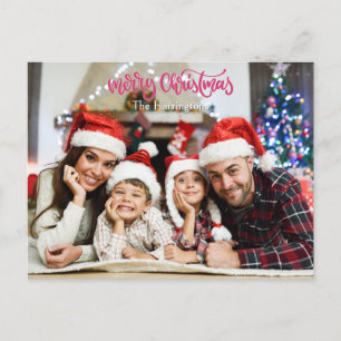 Cartão Postal O(s) seu(s) nome(s) de foto no Natal