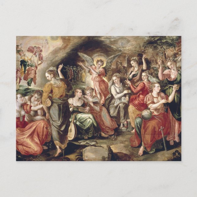 Cartão Postal O Sábio e as Virgens Idiotas (Frente)