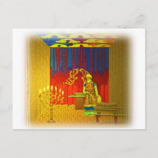 Cartão Postal O Sagrado Lugar do Tabernáculo com Sacerdote Alto