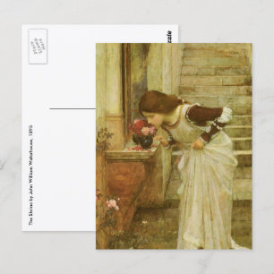 Cartão Postal O santuário de John William Waterhouse