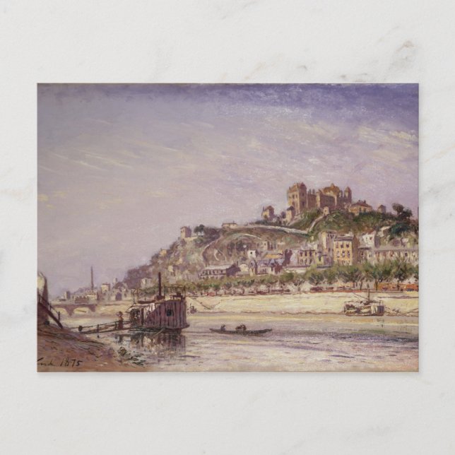 Cartão Postal O Saone em Lyon, 1875 (Frente)