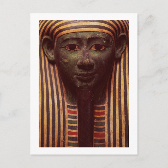 Cartão Postal O sarcófago de Psametik (664-610BC) detalhe de (Frente)