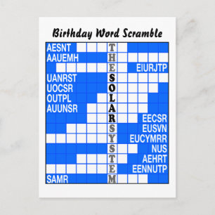 Cartão Postal O Scramble do Sistema Solar