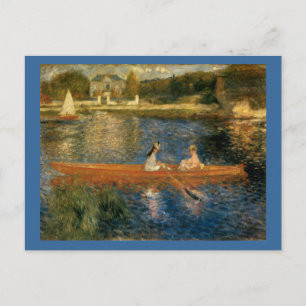 Cartão Postal O Sena de Renoir em Asnières (Skiff) cerca de 1879