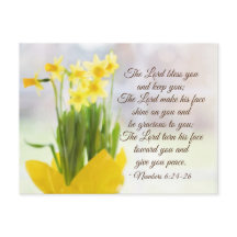 O Senhor Abençoa Você Números 6:24-26 Bíblia Verso