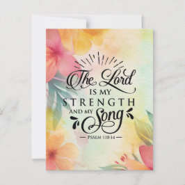 Cartão Postal O Senhor é a minha força e a minha canção