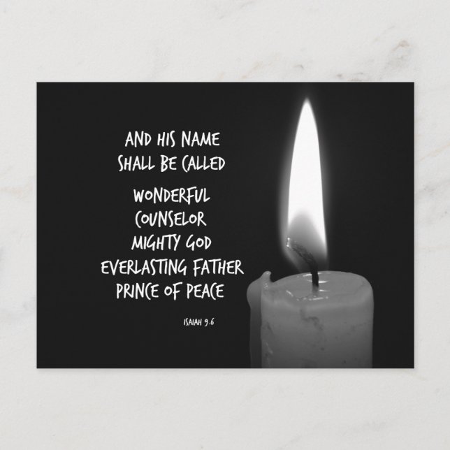 Cartão Postal O Seu Nome É Chamado Verso Bíblia Maravilhoso (Frente)