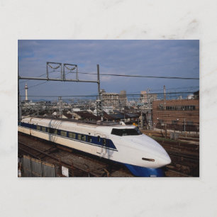 Cartão Postal O Shinkansen ou Trem Bala, Kyoto, Japão