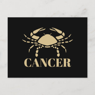 Cartão Postal O Sinal de Cancer Celestial de Astrologia