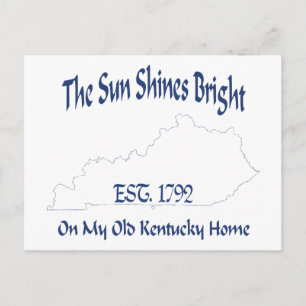 Cartão Postal O Sol Brilha Na Minha Antiga Casa De Kentucky