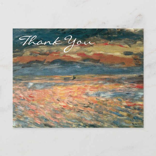 Cartão Postal O Sol de Renoir no Mar (Frente)