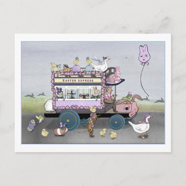 Cartão Postal O Sol Nascente da Páscoa (Frente)