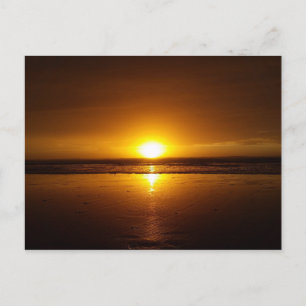 Cartão Postal O Sol no Oceano Pacífico...