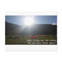 O sol vai brilhar postais