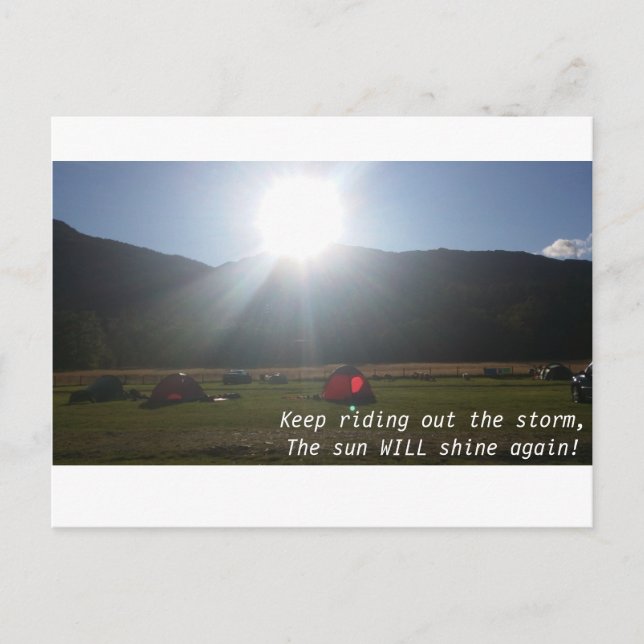 Cartão Postal O sol vai brilhar postais (Frente)