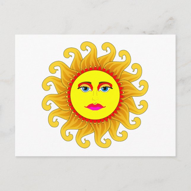 Cartão Postal o solstício de verão (Frente)