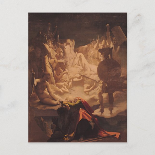 Cartão Postal O Sonho de Ossian, 1813 (Frente)