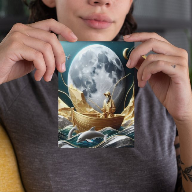 Cartão Postal O Sonho do Pescador Lua (Criador carregado)