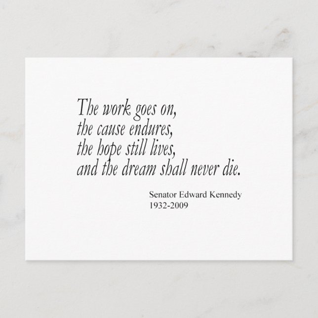 Cartão Postal O sonho nunca morrerá... (Frente)