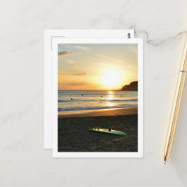 Cartão Postal O Surfboard Verde: Japão