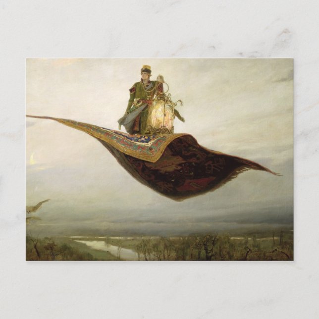 Cartão Postal O tapete mágico, 1880 (Frente)