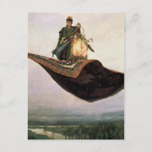 Cartão Postal O Tapete Voador por Viktor Vasnetsov (1880)
