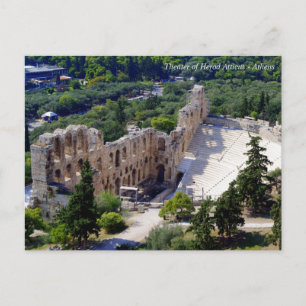 Cartão Postal O teatro de Herod Atticus - Atenas