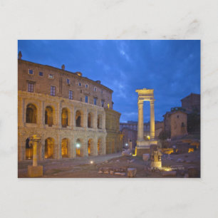 Cartão Postal O Teatro de Marcelo em Roma à noite