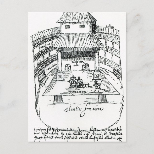 Cartão Postal O Teatro Swan, Southwark (Frente)