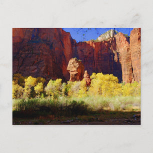 Cartão Postal O Templo de Sinawava, Zion, Utah, Cartão-postal