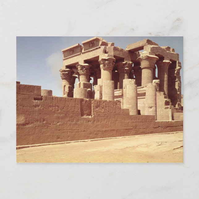 Cartão Postal O Templo de Sobek e Haroeris (Frente)