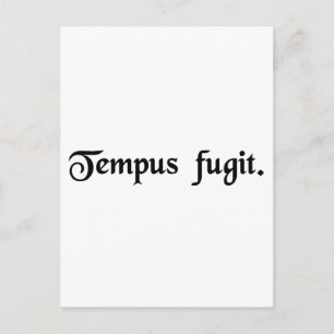 Cartão Postal O tempo voa.
