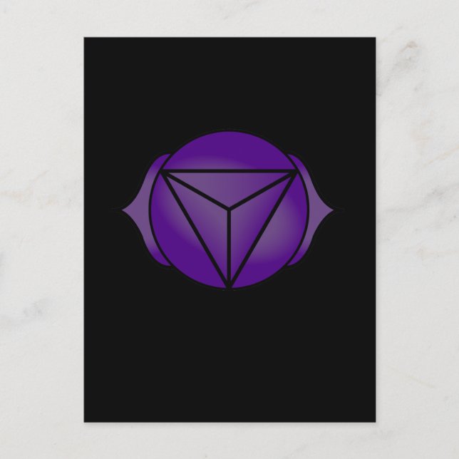 Cartão Postal O Terceiro Olho Chakra (Frente)