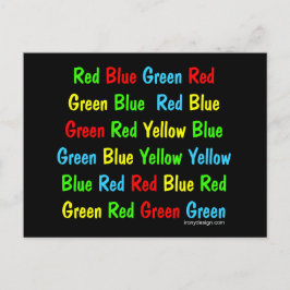 Cartão Postal O teste de furo