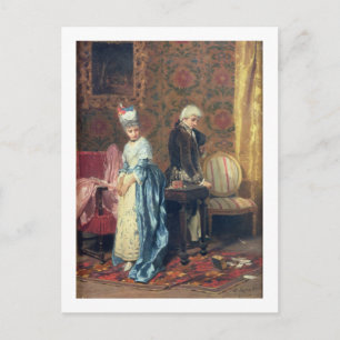 Cartão Postal O Tiff dos Amantes, 1872 (petróleo no painel)