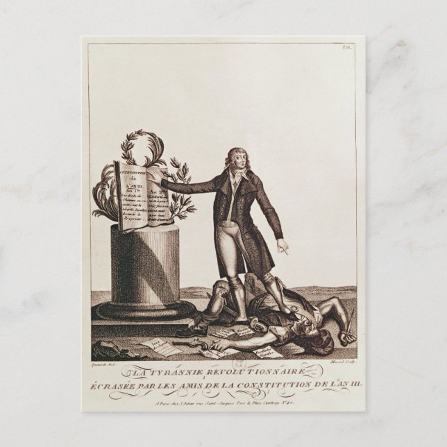 Cartão Postal O Tirano da Revolução Esmagado (Frente)