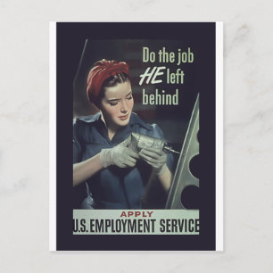 Cartão Postal O Trabalho Que Ele Deixou Para Trás ~ Poster da S