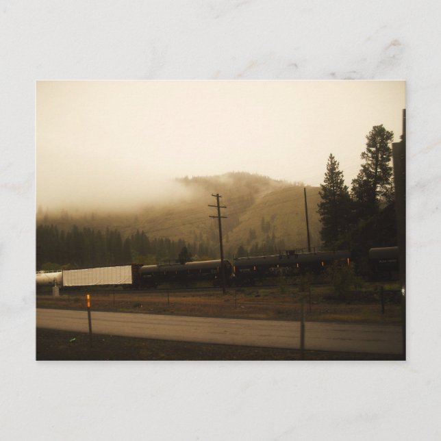 Cartão Postal O trem negro está chegando (Frente)