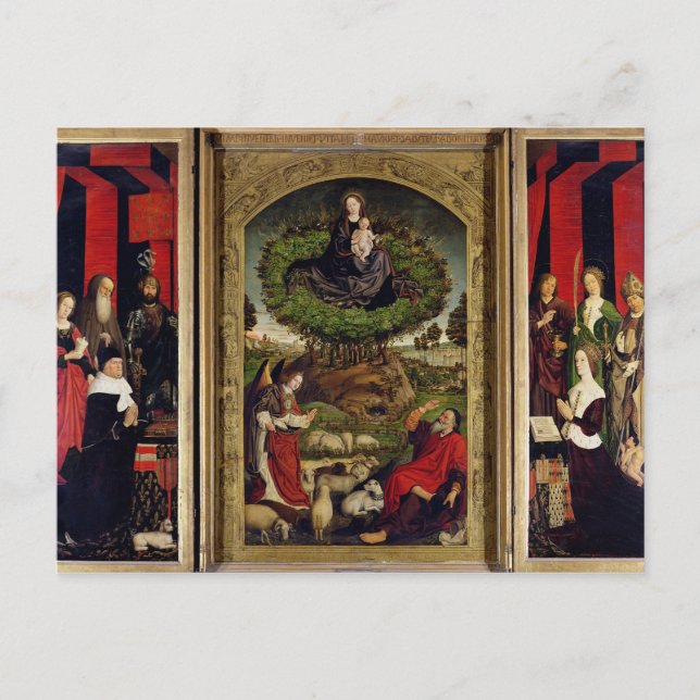 Cartão Postal O Triptych de Moisés e o Burning Bush (Frente)