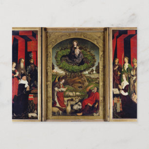 Cartão Postal O Triptych de Moisés e o Burning Bush