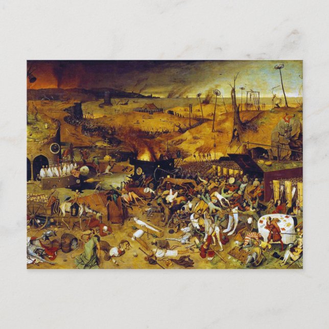 Cartão Postal O Triunfo da Morte de Pieter Bruegel, o Velho (Frente)